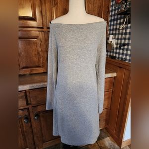 Tommy Bahama Gray Cotton Scoop Neck Dress Size M NWT
